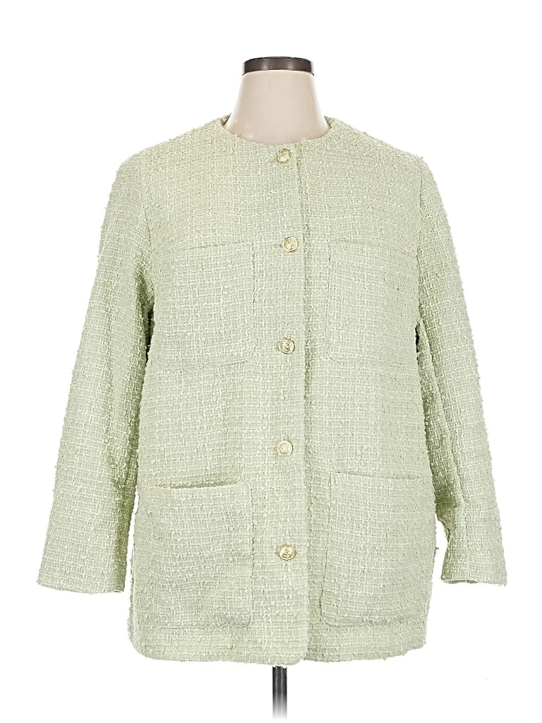 Pre-owned H&m Coat In Green