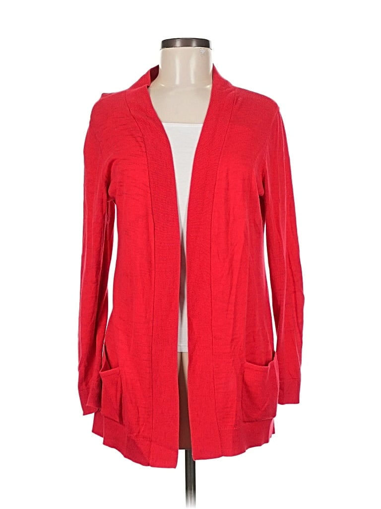 Pre-owned Chico's Cardigan Sweater In Red