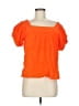 Assorted Brands Orange Short Sleeve Blouse Size M - photo 1