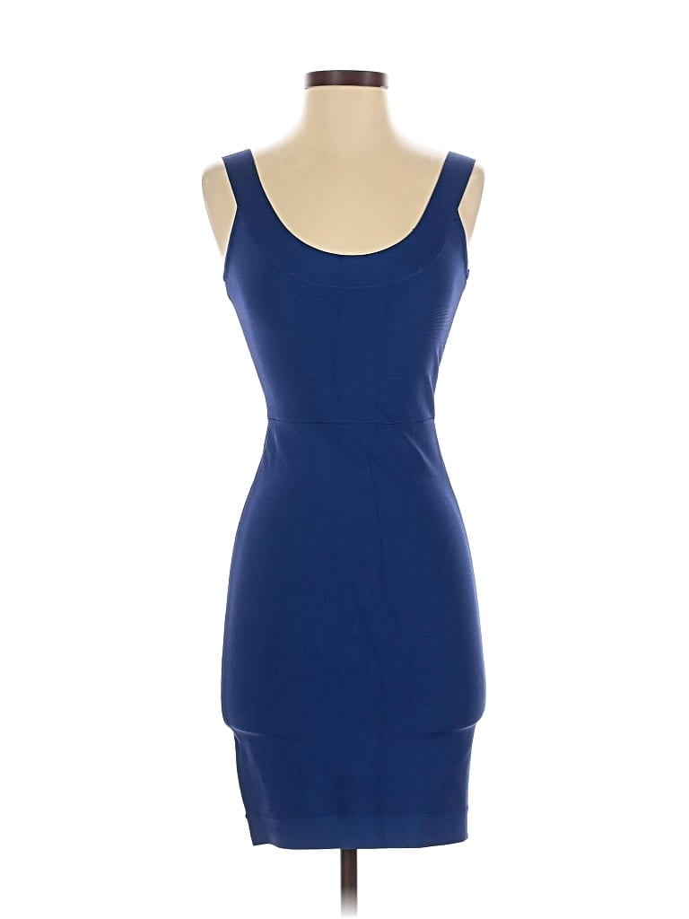 Pre-owned Bcbgmaxazria Cocktail Dress In Blue