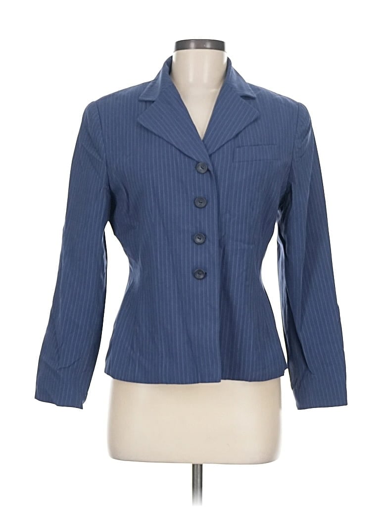 Pre-owned Kasper A.s.l. Blazer Jacket In Blue
