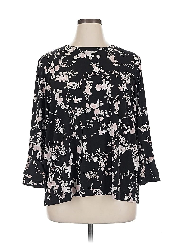 KARL LAGERFELD Pre-owned 3/4 Sleeve T-shirt In Black