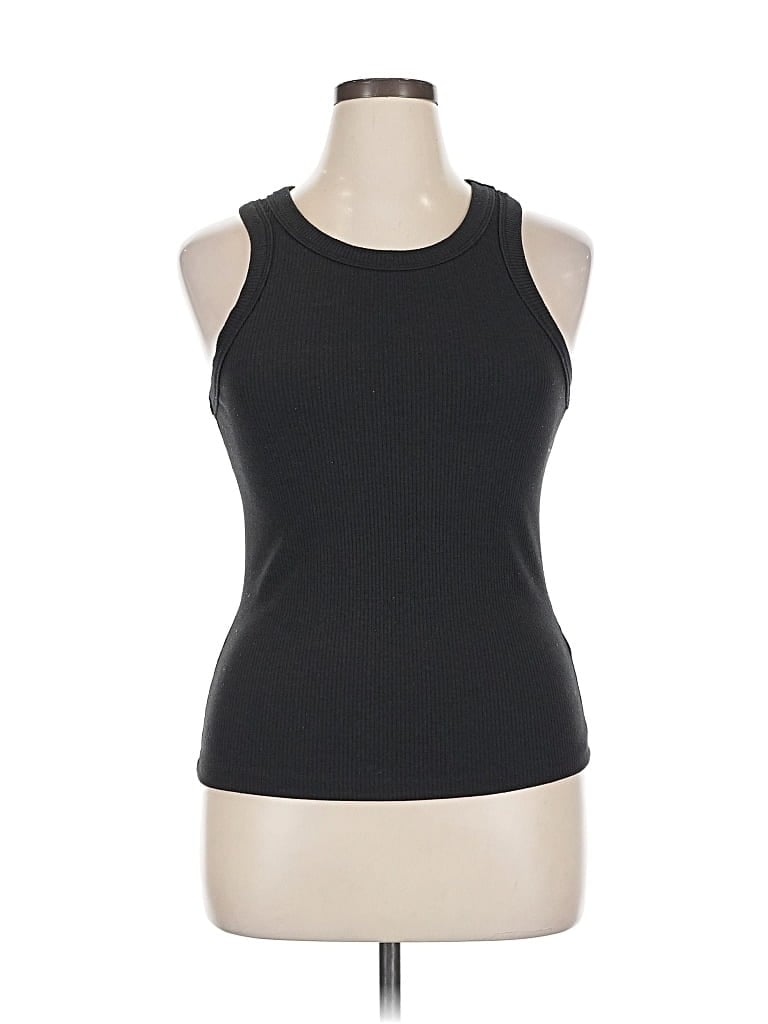 Pre-owned Savvi Tank Top Black Halter Neckline Tops