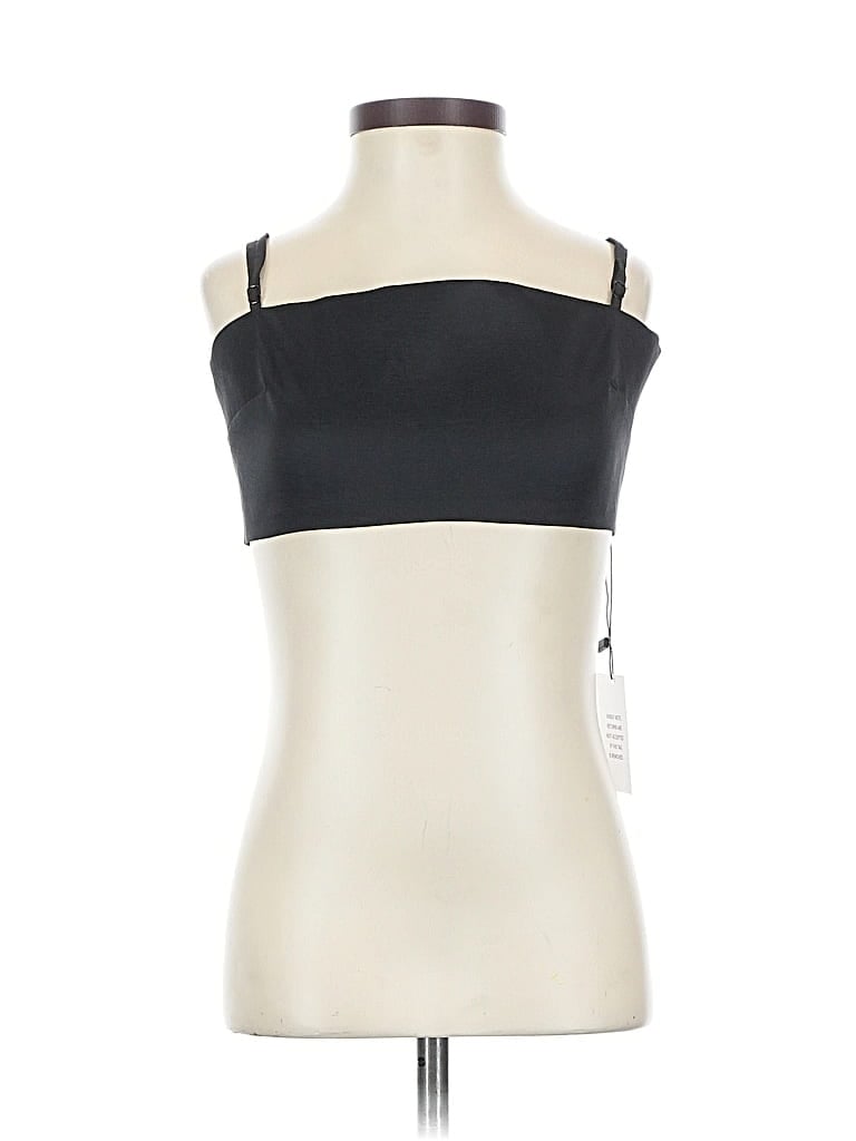More To Come Sleeveless Top Black Strapless Neckline Tops