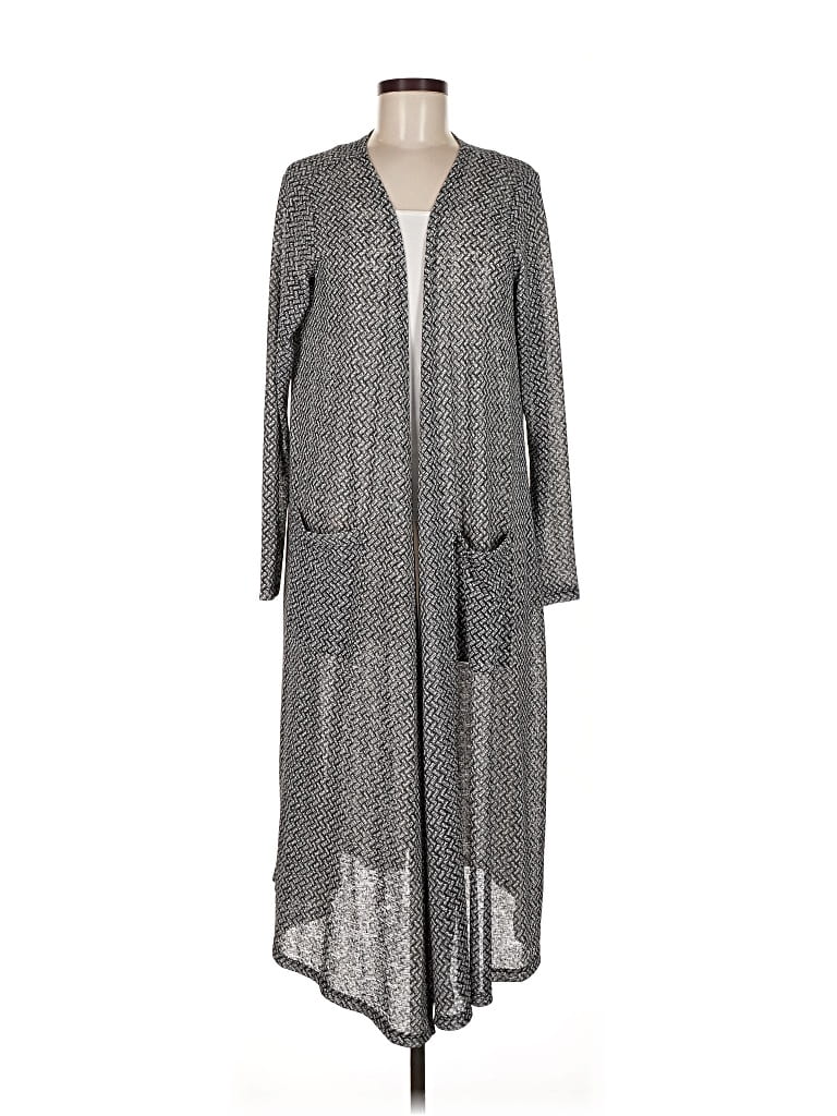 Pre-owned Lularoe Cardigan Sweater In Gray