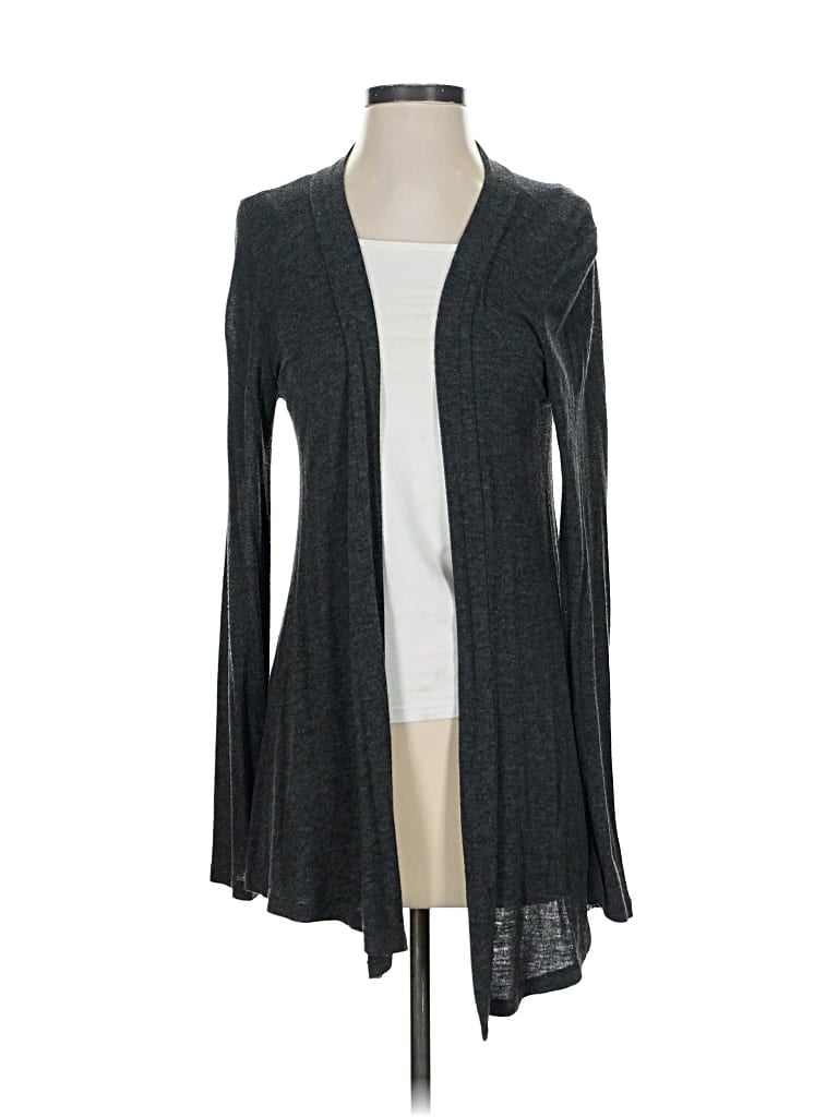 Pre-owned Zenana Outfitters Cardigan Sweater In Gray