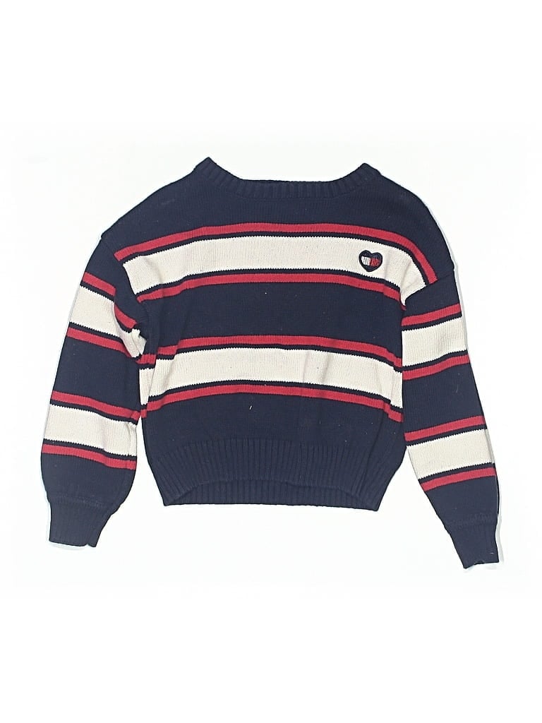 Click to view more detailed imagery on our partner's website Pre-owned Tommy Hilfiger Kids' Pullover Sweater In Blue
