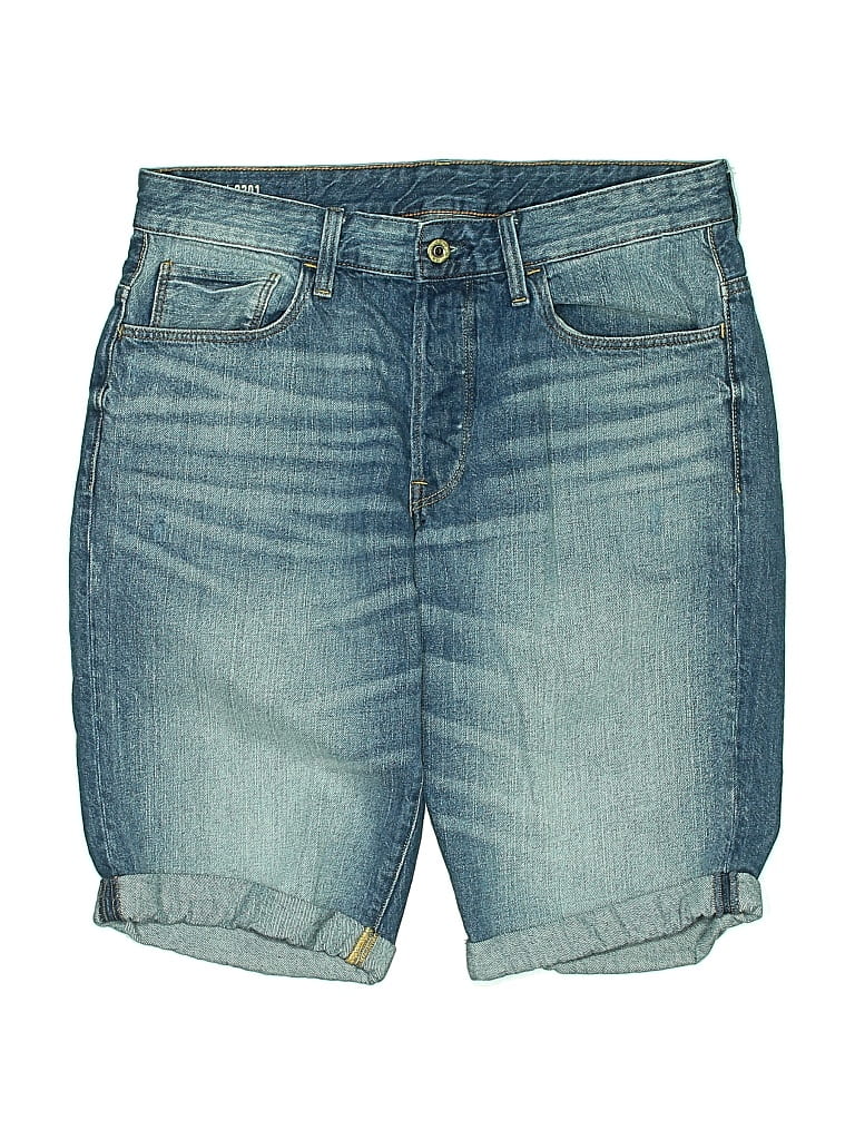 Pre-owned G-star Raw Denim Shorts In Blue