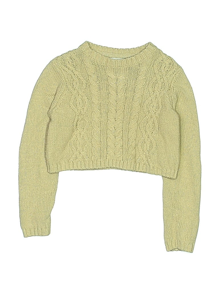 Pre-owned Cupcakes And Cashmere Kids' Pullover Sweater In Green