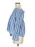 Pinko 100% Cotton Blue 3/4 Sleeve Blouse Size 6 - photo 5