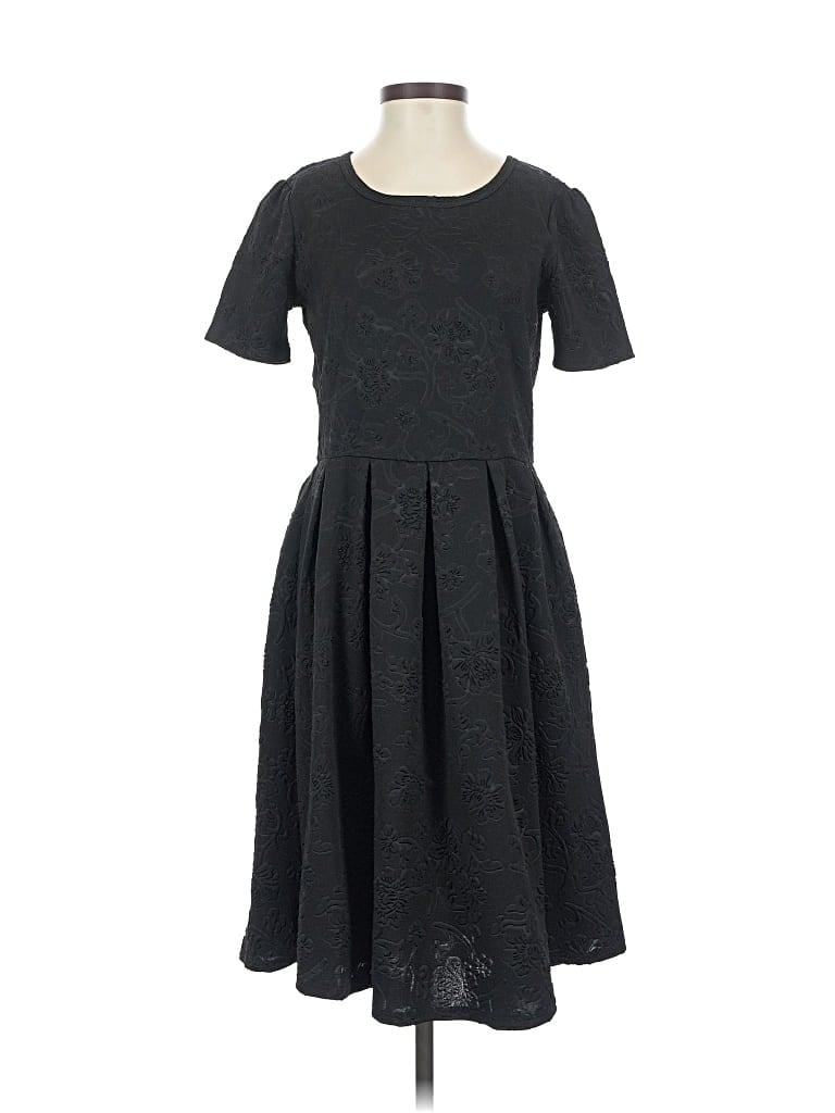 Pre-owned Lularoe Casual Dress In Black