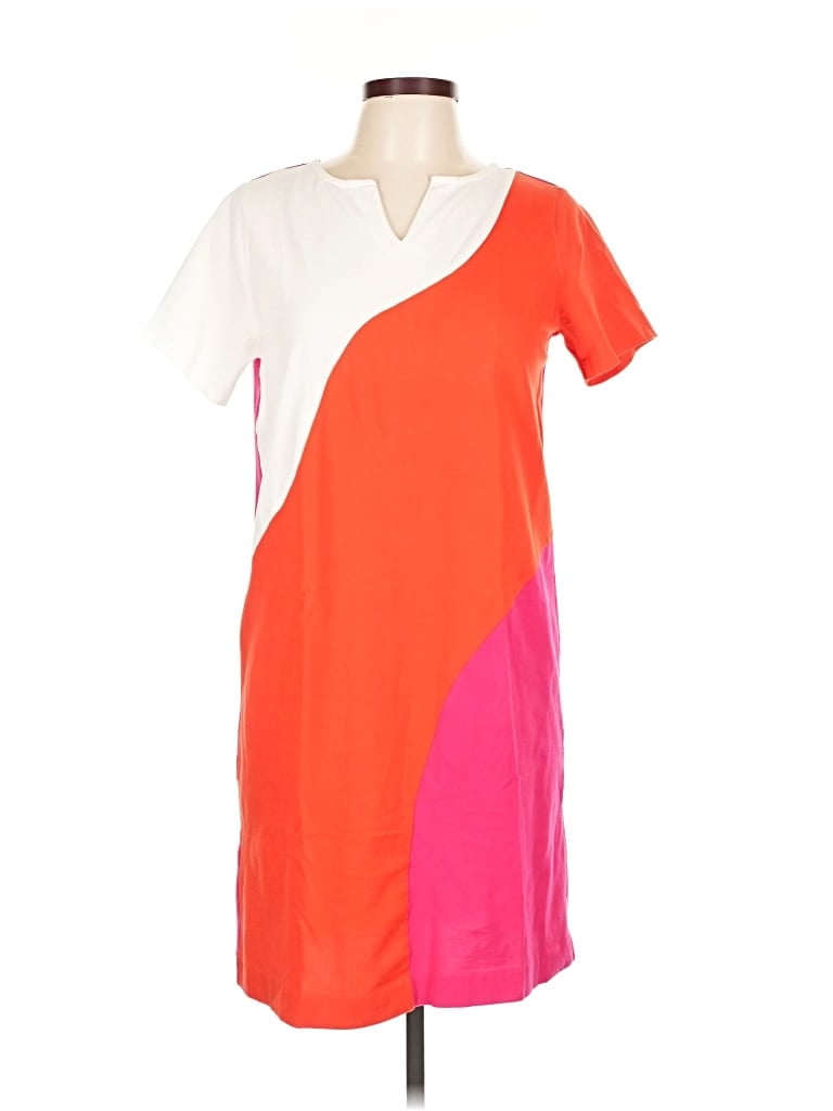 Click to view more detailed imagery on our partner's website Pre-owned Joan Vass Casual Dress In Orange