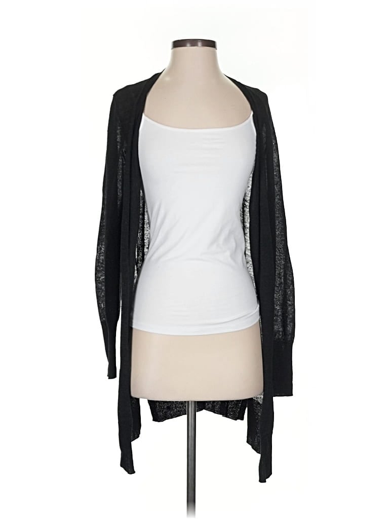 Pre-owned Halogen Cardigan Sweater In Black