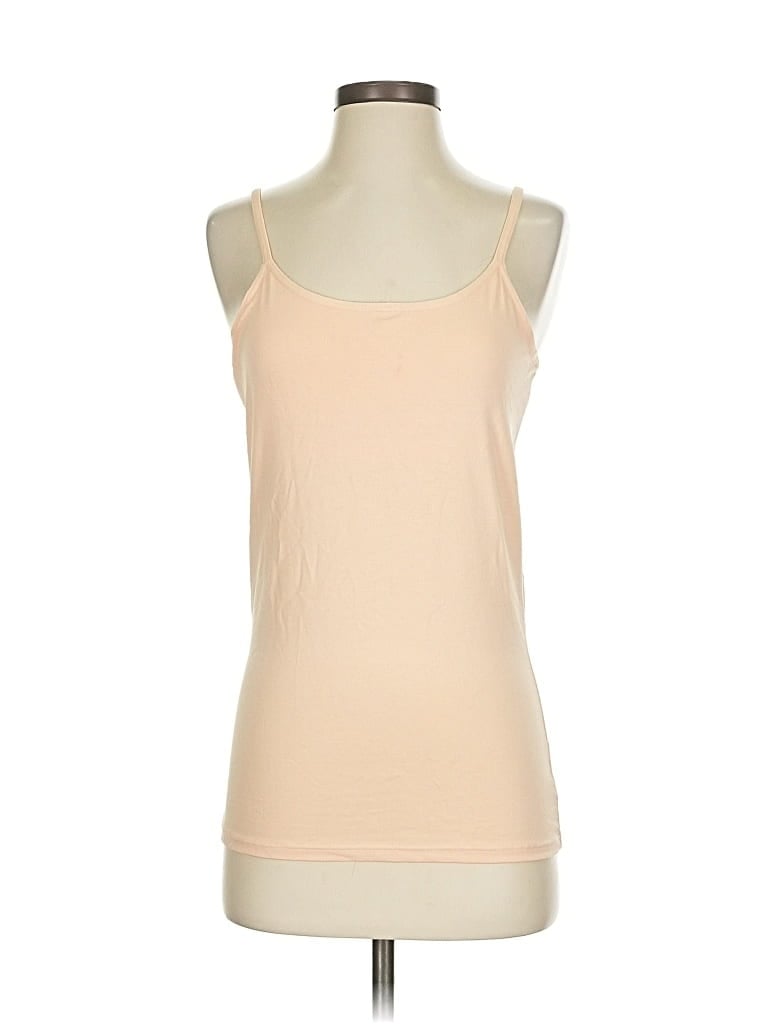 Pre-owned Unbranded Tank Top Tan Strapless Neckline Tops In Brown