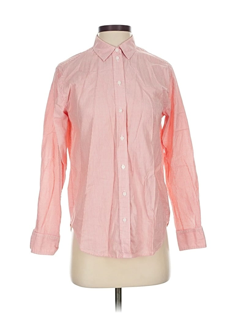 EVERLANE Pre-owned Long Sleeve Button Down Shirt In Pink