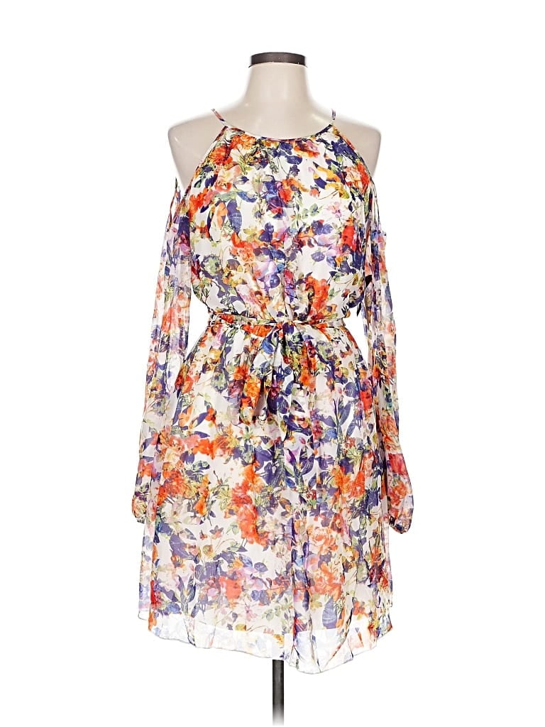 Pre-owned Guess Cocktail Dress In White