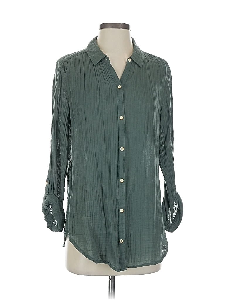 Pre-owned Isabella Sinclair Long Sleeve Blouse In Blue