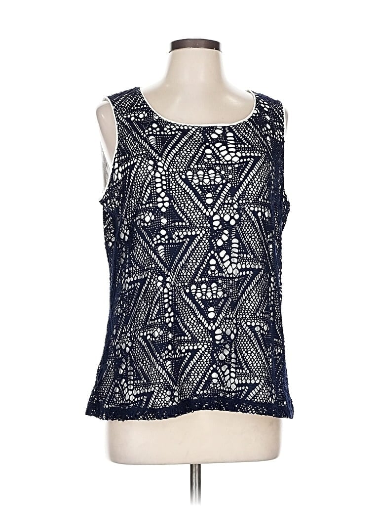 CHICO'S Pre-owned Sleeveless Blouse In Blue