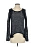 Quinn Metallic Black Pullover Sweater Size S - photo 1