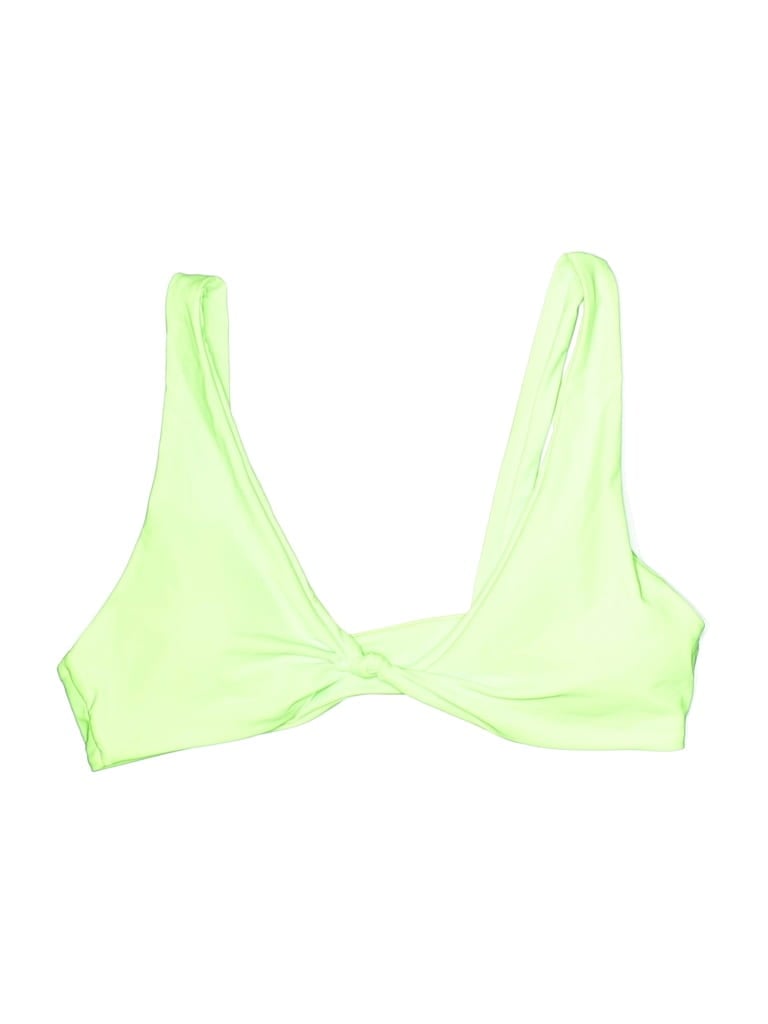 Pre-owned Assorted Brands Swimsuit Top Green Swimwear