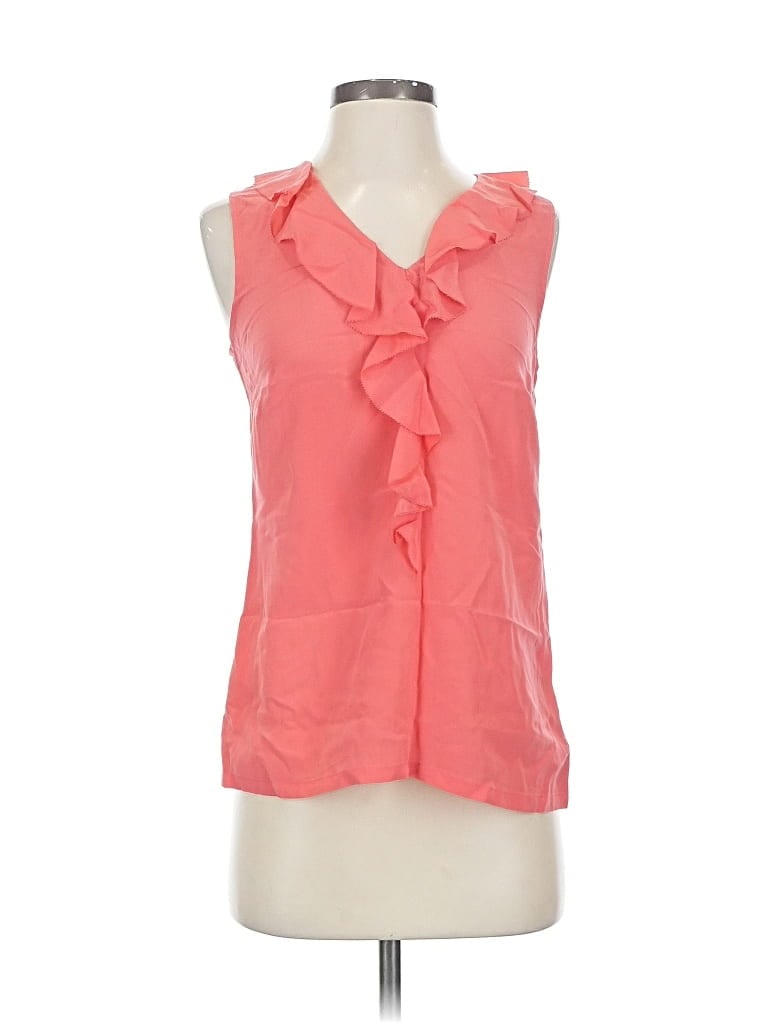 Pre-owned Halogen Sleeveless T-shirt In Pink