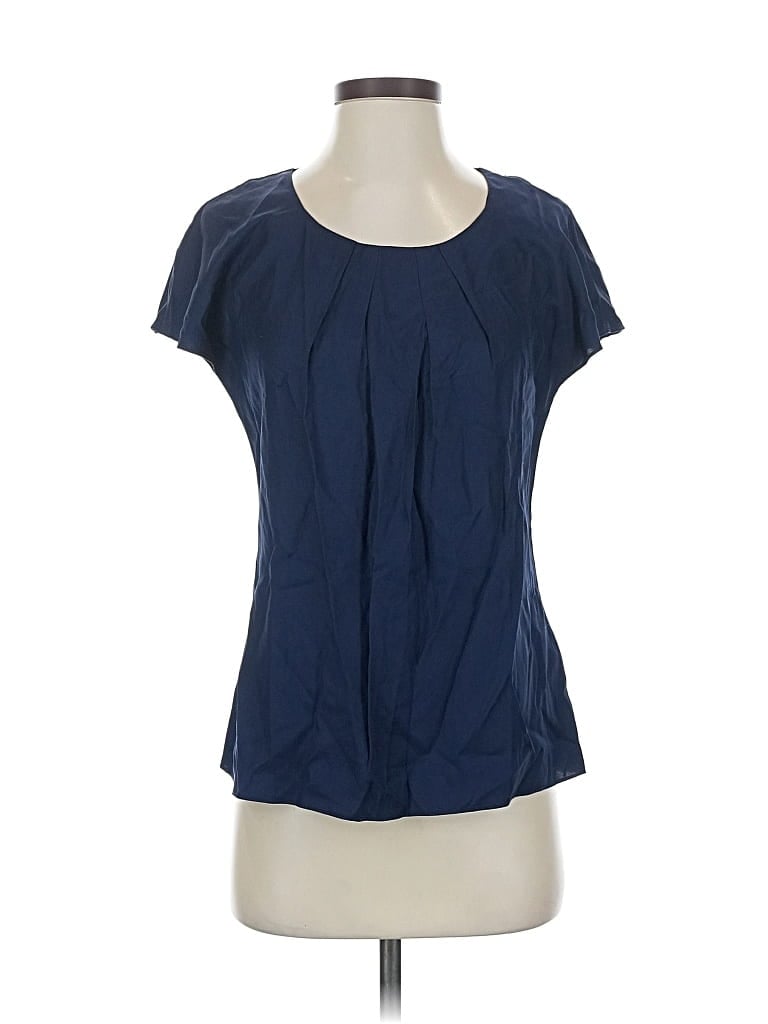 Pre-owned Boden Short Sleeve Blouse In Blue