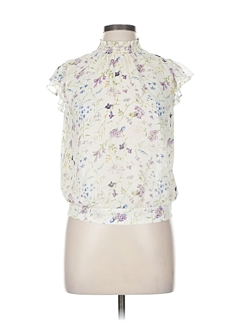 EXPRESS Pre-owned Sleeveless Blouse In White