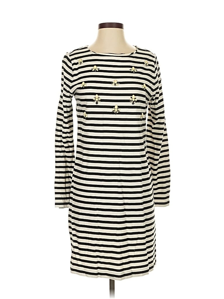 Pre-owned Ann Taylor Loft Casual Dress In White