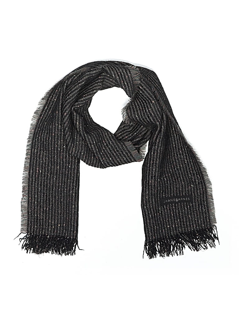 Pre-owned Assorted Brands Scarf In Black