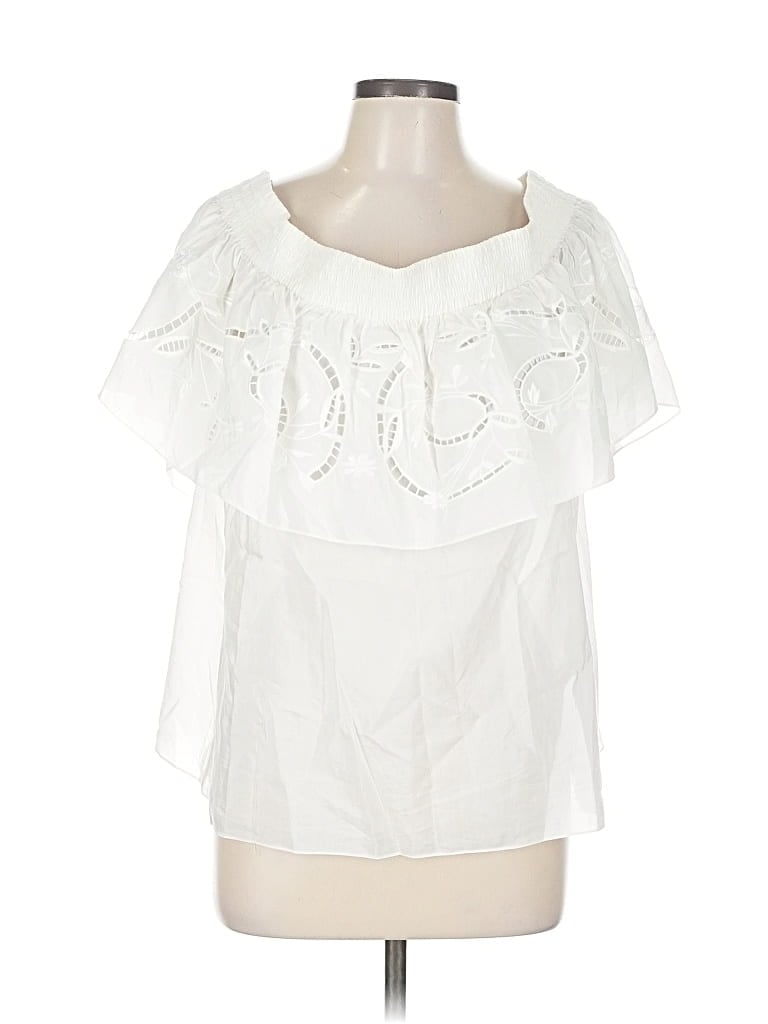 Pre-owned Tibi Sleeveless Blouse In White
