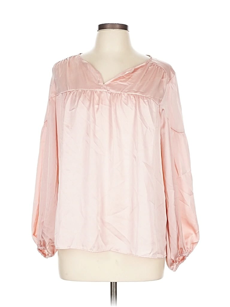 Pre-owned Vince Camuto Long Sleeve Blouse In Pink
