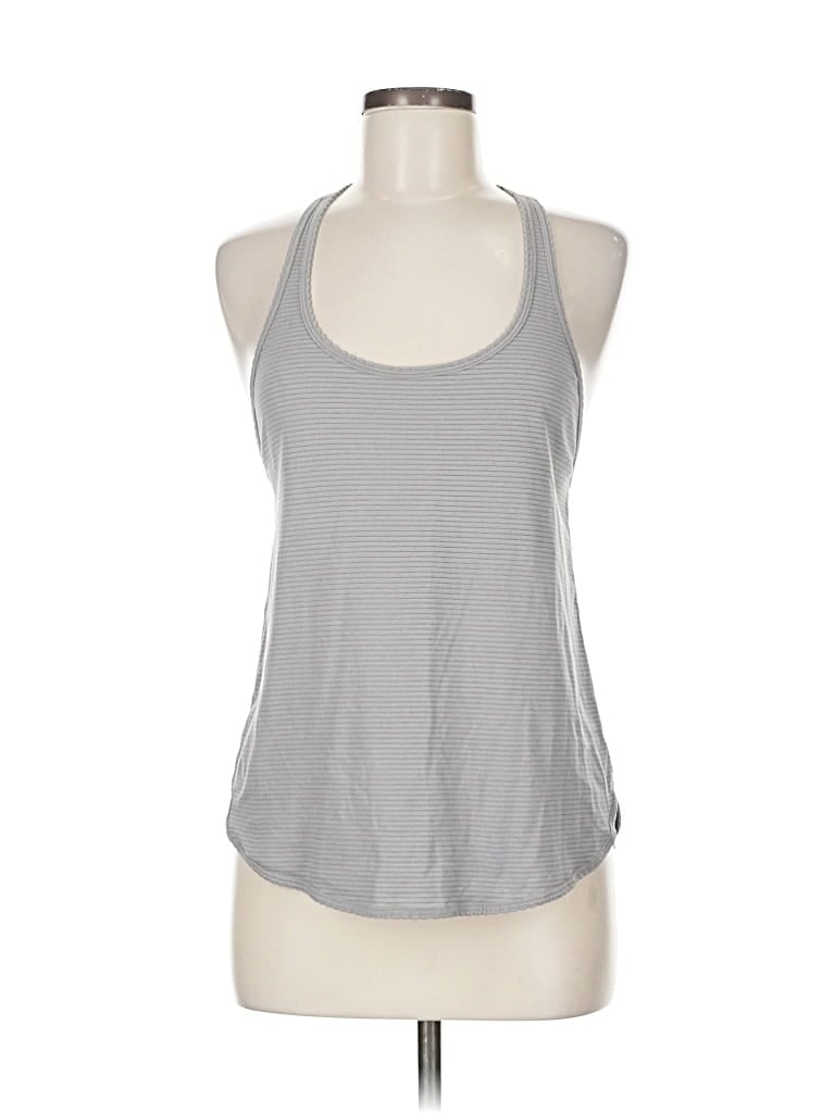 Pre-owned Lululemon Athletica Tank Top Gray Halter Neckline Tops