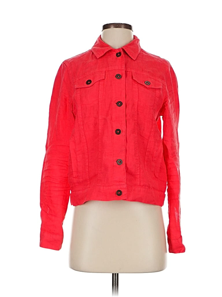 Click to view more detailed imagery on our partner's website Pre-owned Michael Stars Long Sleeve Button Down Shirt In Red