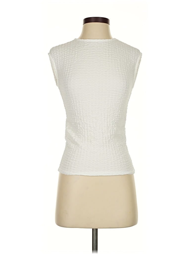 Pre-owned Asos Design Sleeveless T-shirt In White