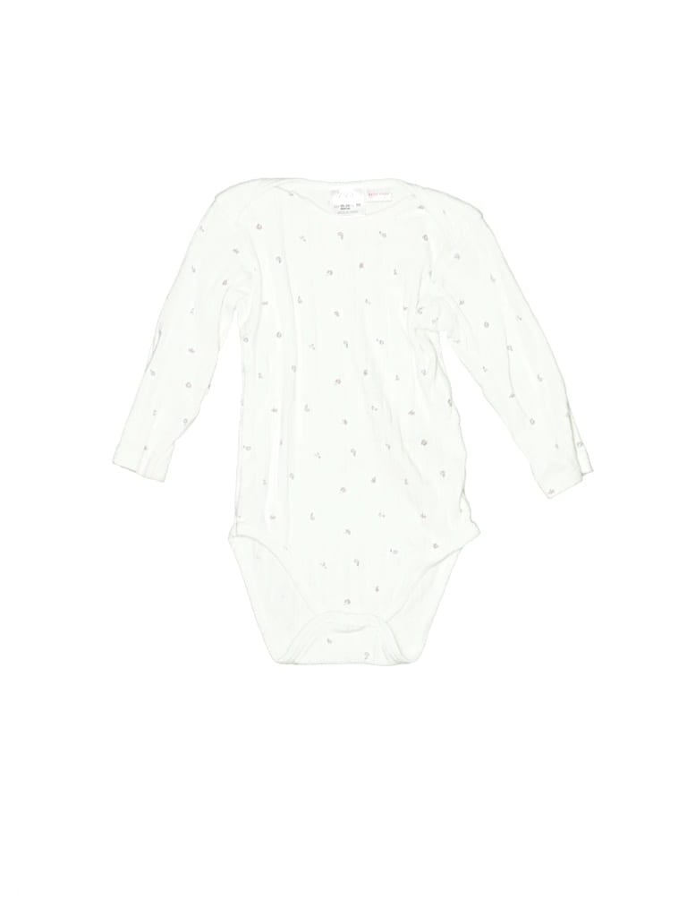 Click to view more detailed imagery on our partner's website Pre-owned Zara Kids' Long Sleeve Onesie In White