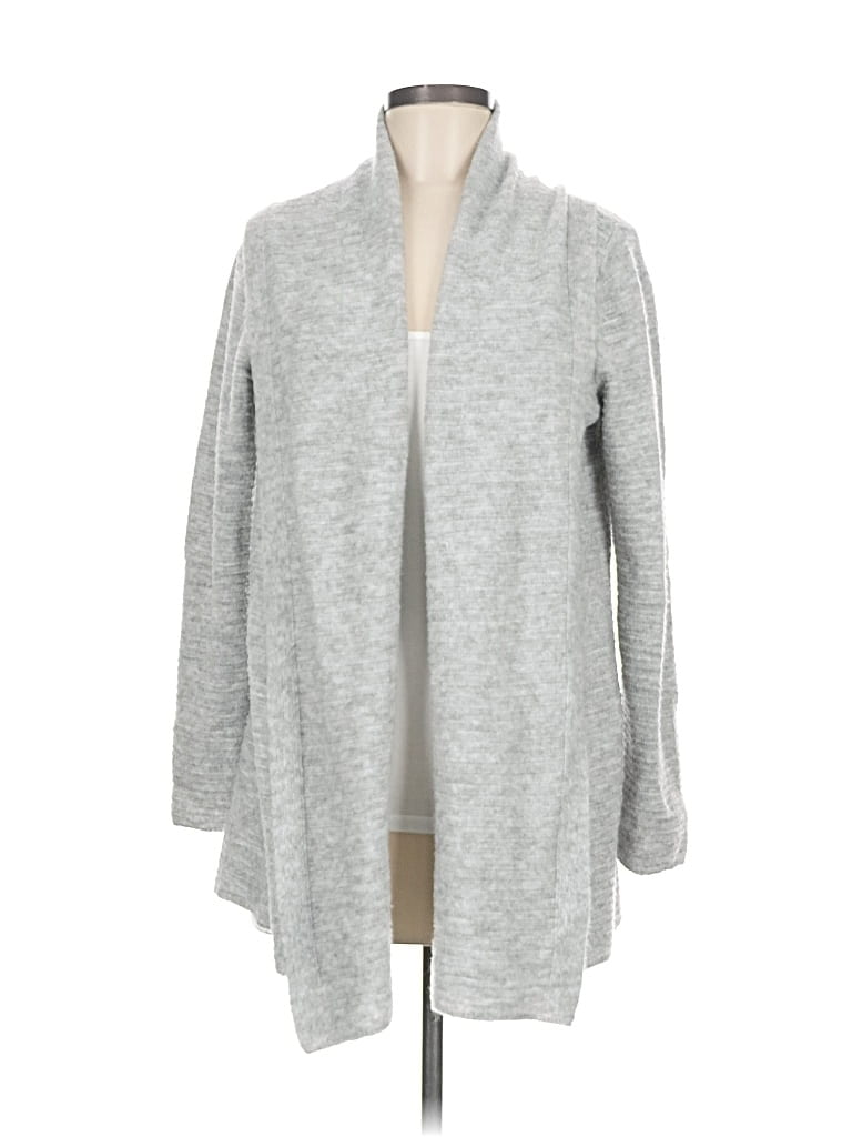 Pre-owned Lucky Brand Cardigan Sweater In Gray