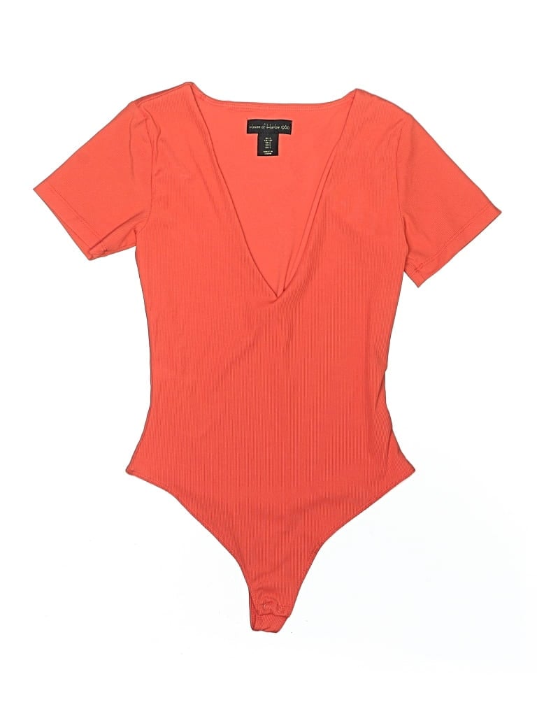 Pre-owned House Of Harlow 1960 Bodysuit In Orange