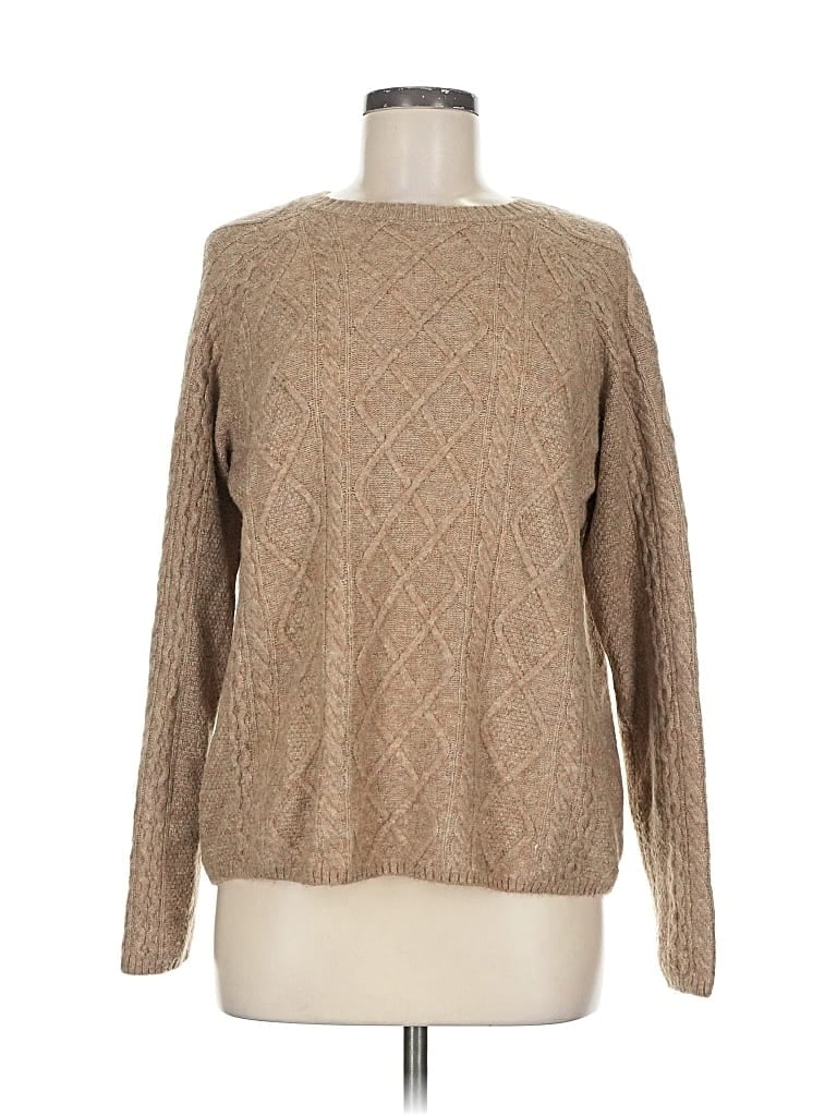Pre-owned Halogen Pullover Sweater In Brown