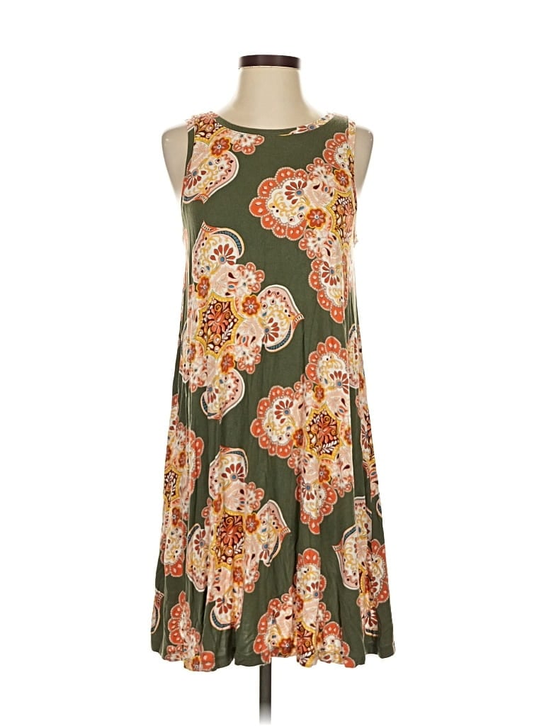 Pre-owned Ann Taylor Loft Casual Dress In Green