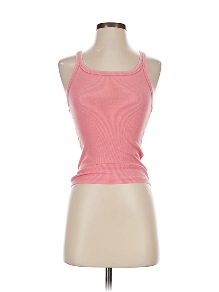 Pre-owned Aerie Tank Top Pink Halter Neckline Tops