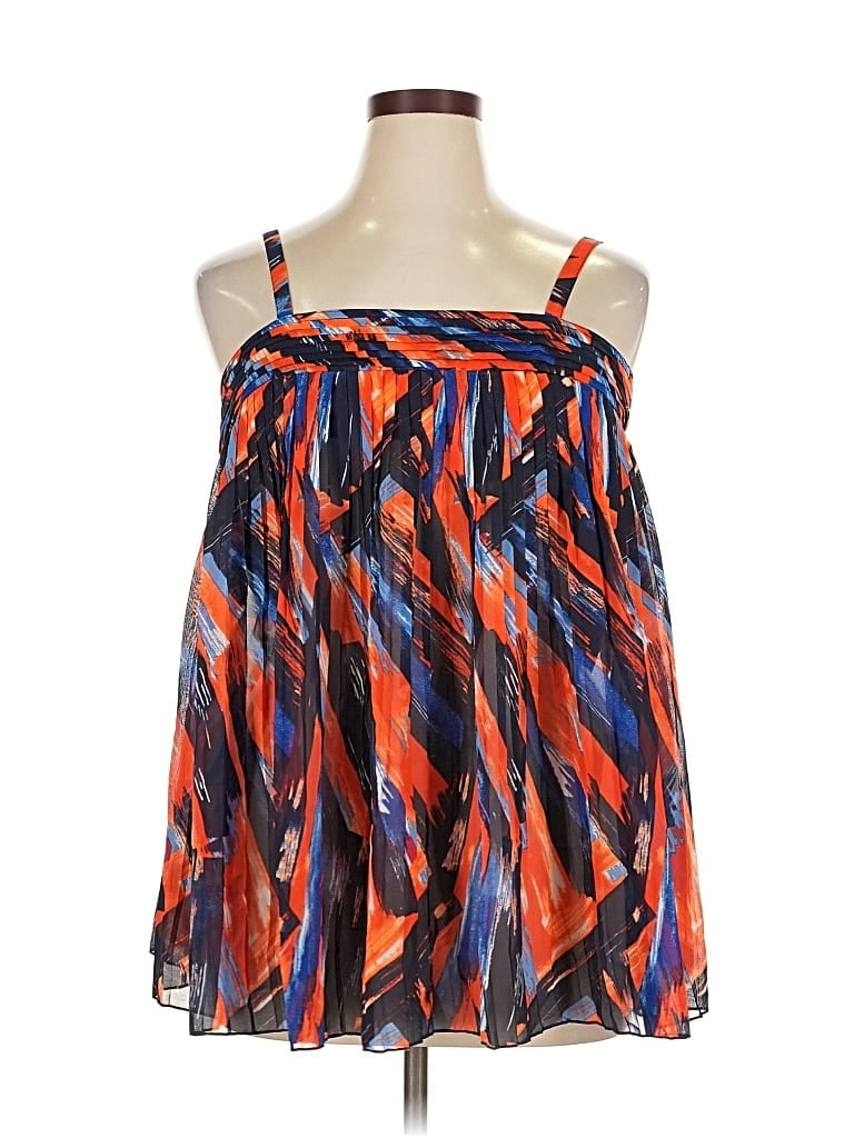 LANE BRYANT Pre-owned Sleeveless Blouse In Orange