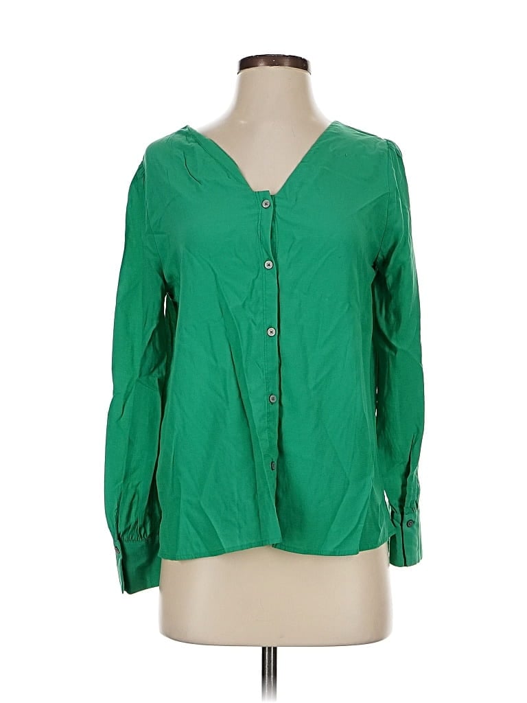 Click to view more detailed imagery on our partner's website Pre-owned Ann Taylor 3/4 Sleeve Blouse In Green