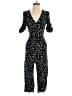 Zara 100% Polyester Polka Dots Black Green Jumpsuit Size XS - photo 1