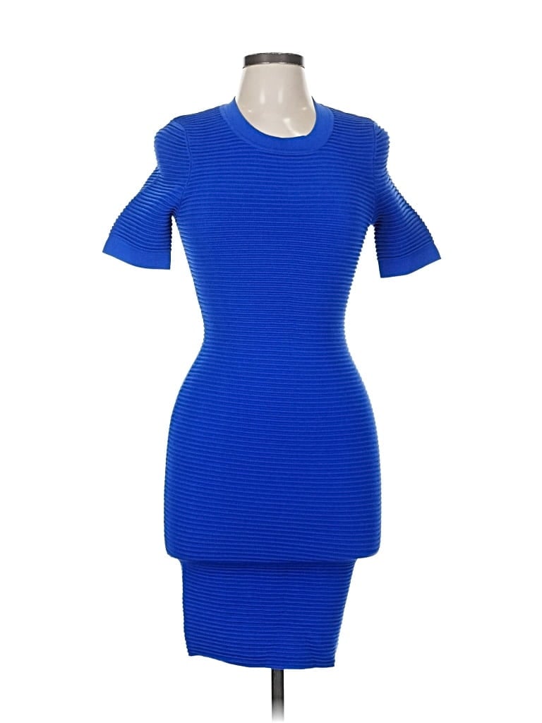 TORN BY RONNY KOBO Pre-owned Cocktail Dress In Blue