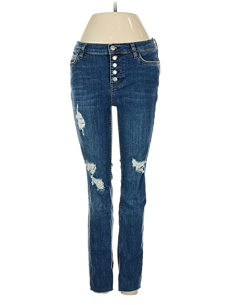 Pre-owned Free People Jeans In Blue