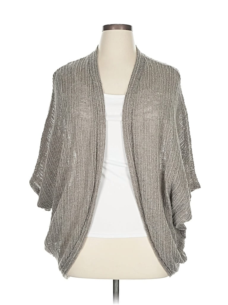 Pre-owned Geegee Cardigan Sweater In Gray