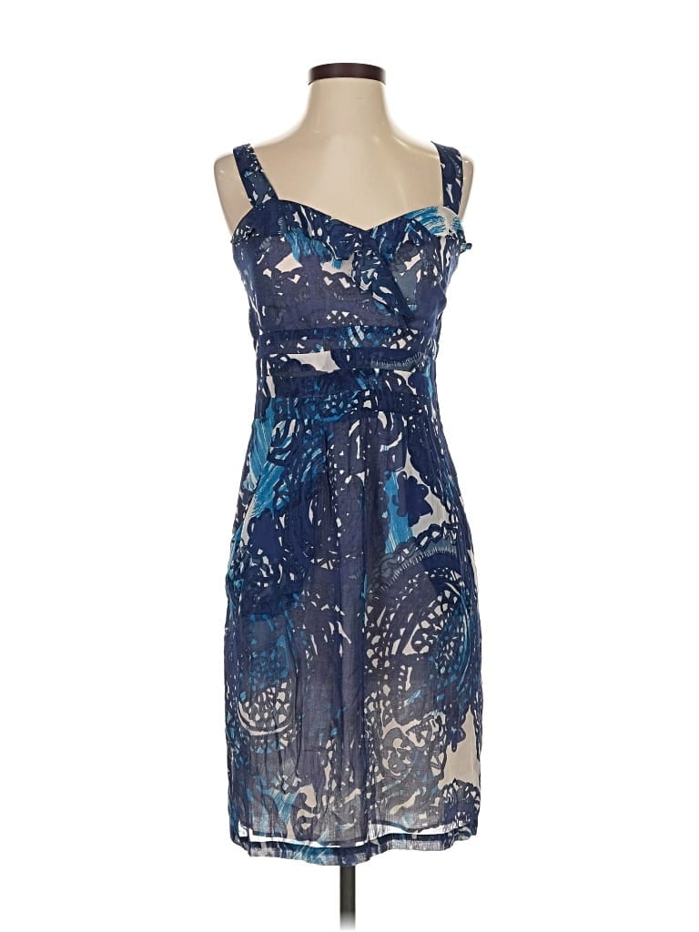 Pre-owned Peruvian Connection Cocktail Dress In Blue