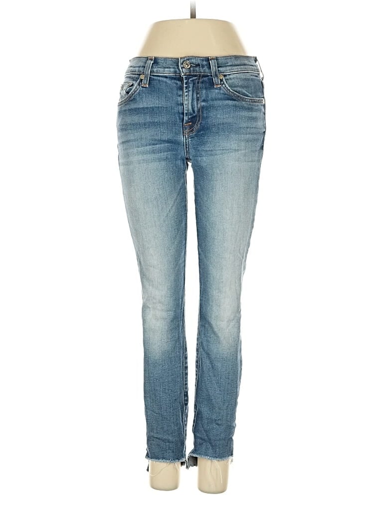 Pre-owned 7 For All Mankind Jeans In Blue
