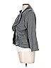 Bisou Bisou 100% Spandex Chevron-herringbone Gray Jacket Size 12 - photo 5