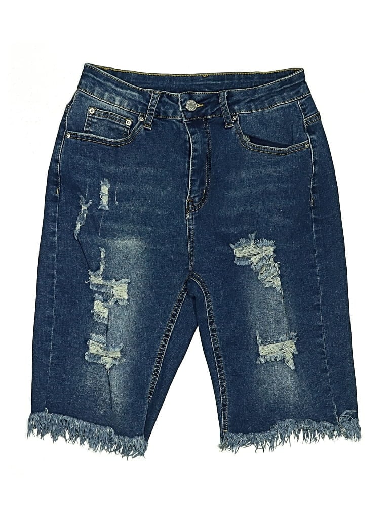 Pre-owned Jeans Denim Shorts In Blue